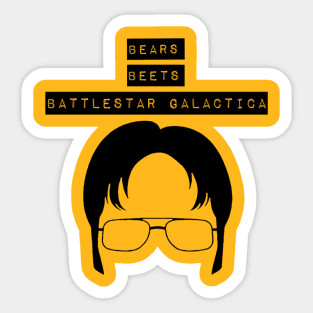 Bears Beets Battlestar Galactica Sticker